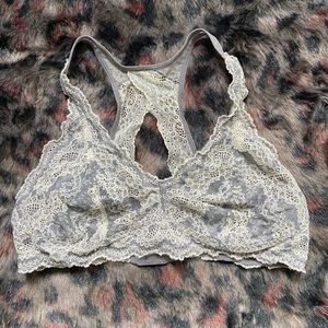 gray bralette